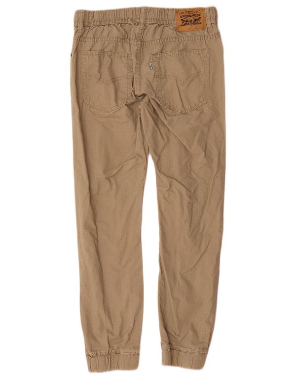 Levi's Boys Joggers Casual Trousers 12-13 Years Large W28 L27  Beige Cotton