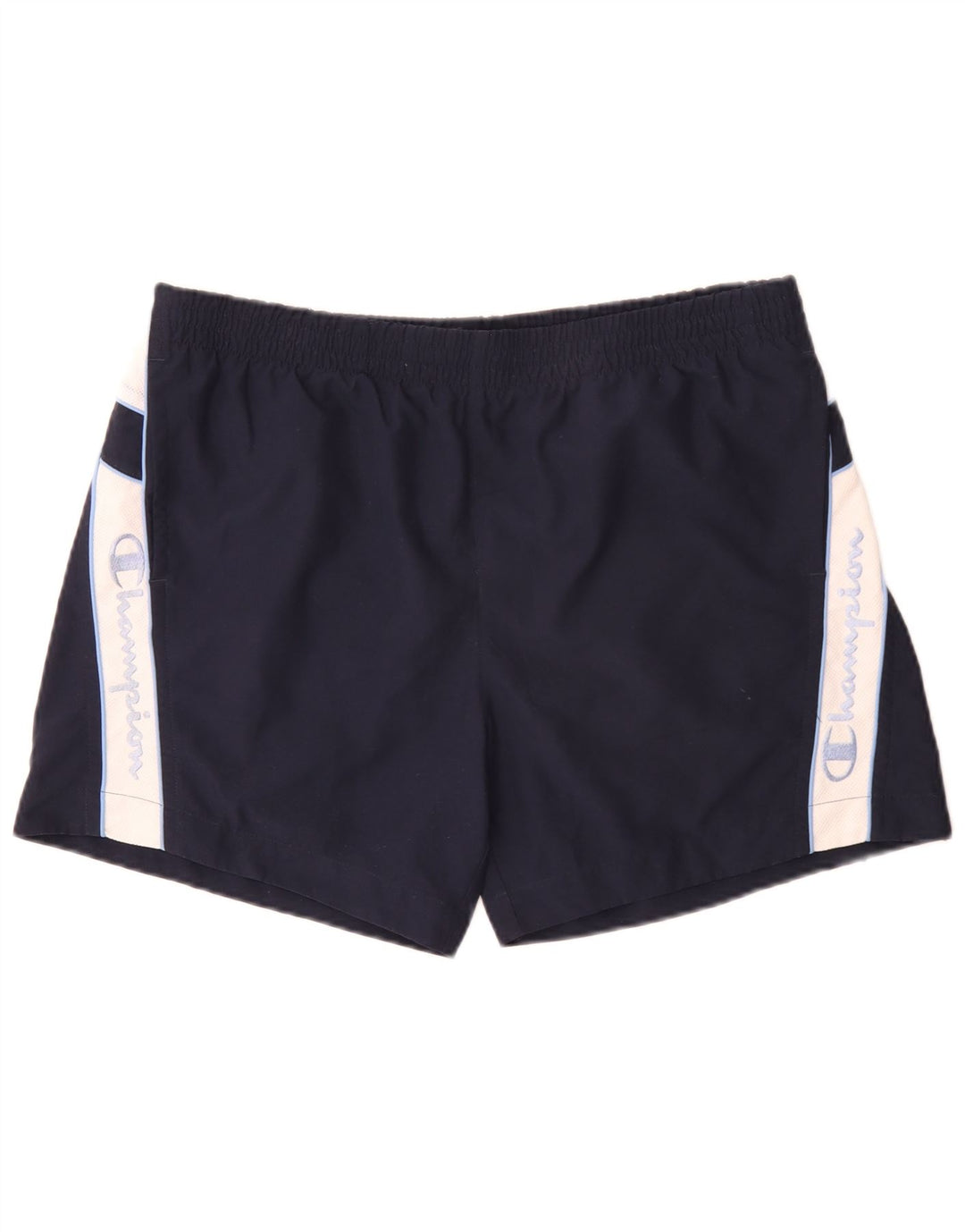 Champion Mens Graphic Swimming Shorts XL Navy Blue Colourblock Polyester