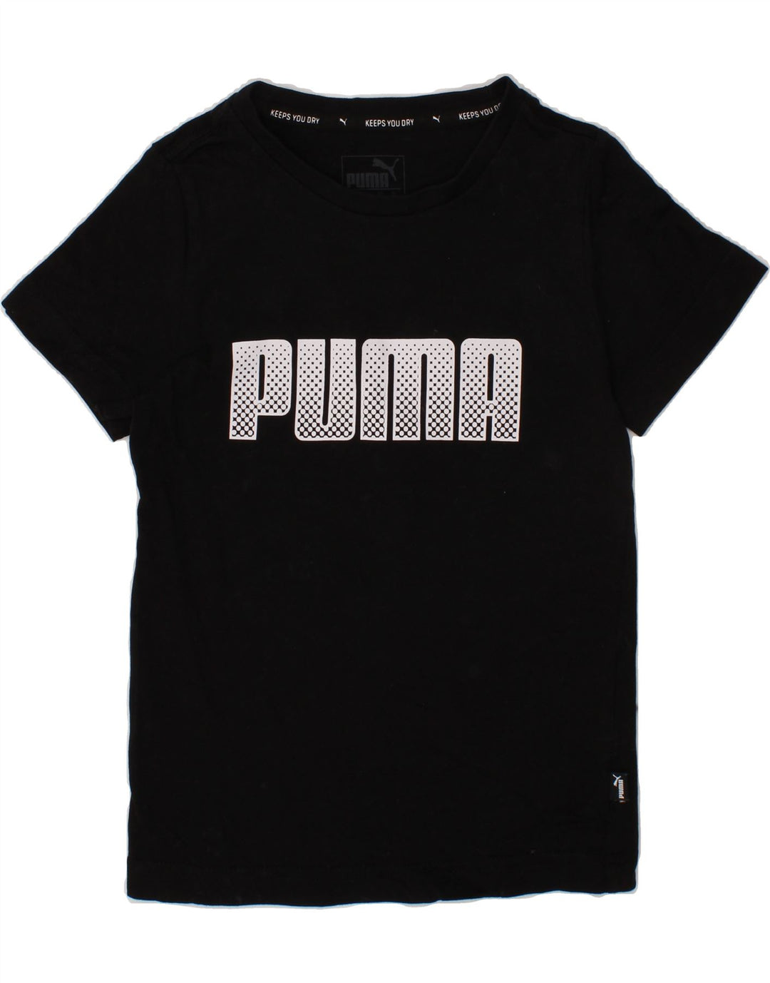 PUMA Boys Graphic T-Shirt Top 5-6 Years Black Cotton Vintage Puma and Second-Hand Puma from Messina Hembry 