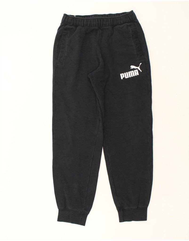 PUMA Mens Tracksuit Trousers Joggers Small Navy Blue | Vintage Puma | Thrift | Second-Hand Puma | Used Clothing | Messina Hembry 