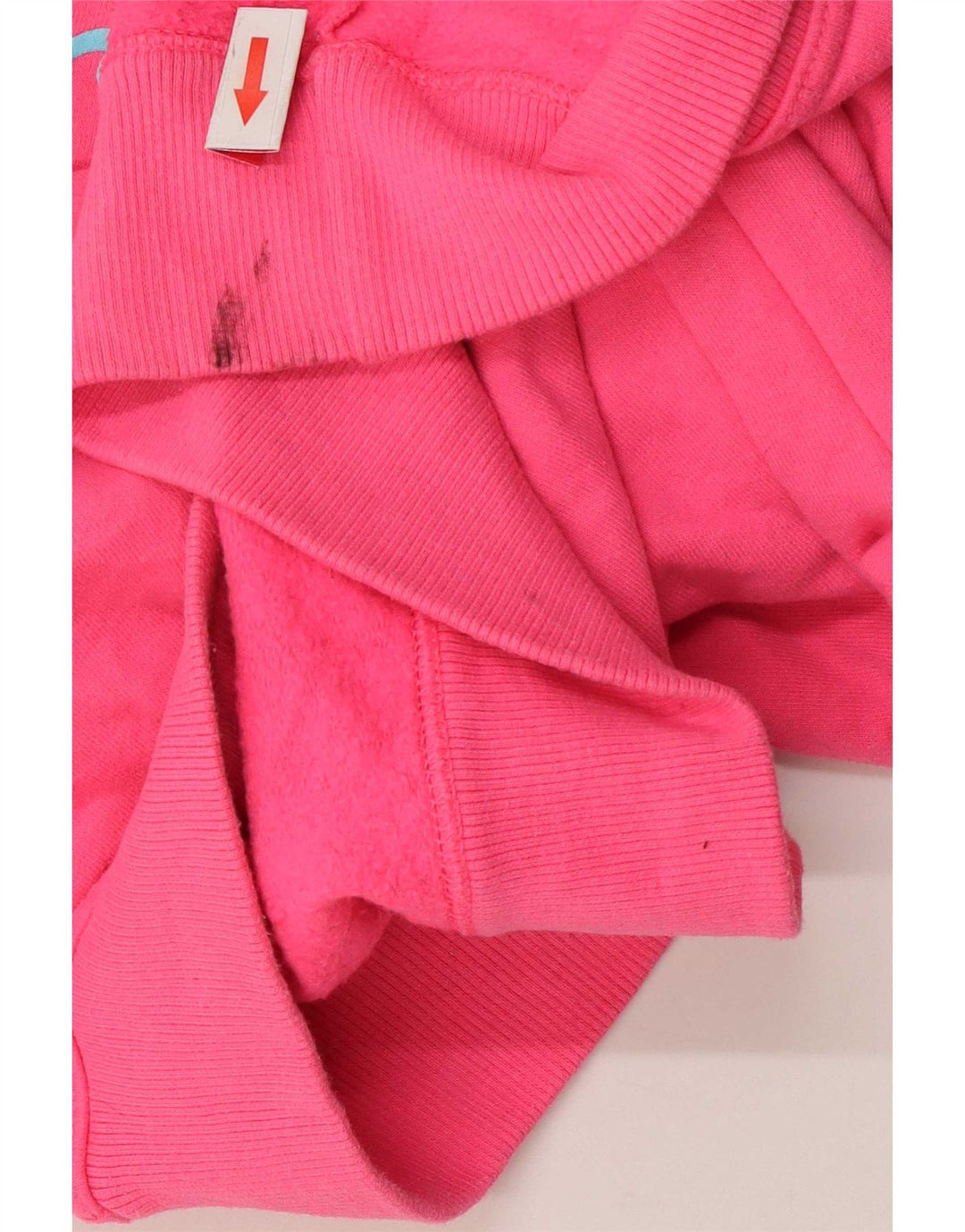 Champion Womens Graphic Oversized Sweatshirt Jumper UK 10 Small Pink Cotton