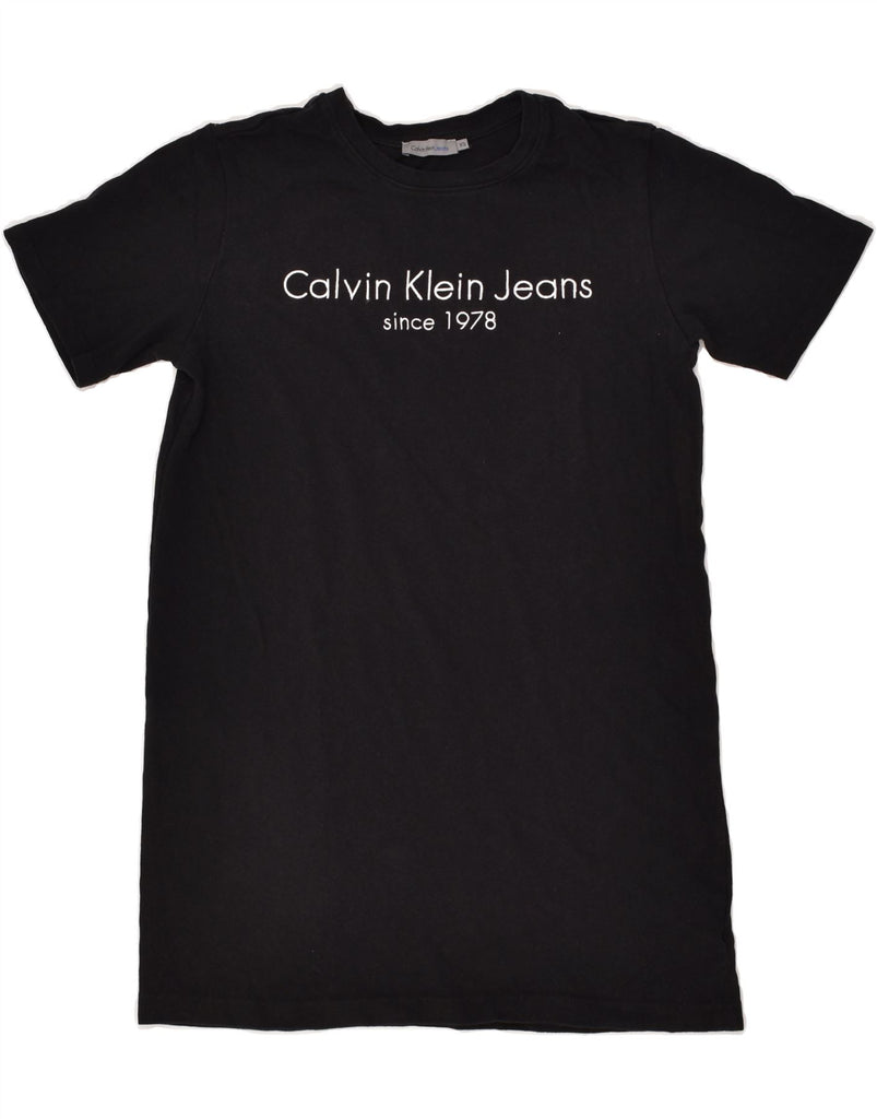 CALVIN KLEIN Mens Graphic T-Shirt Top XS Black Cotton | Vintage Calvin Klein | Thrift | Second-Hand Calvin Klein | Used Clothing | Messina Hembry 