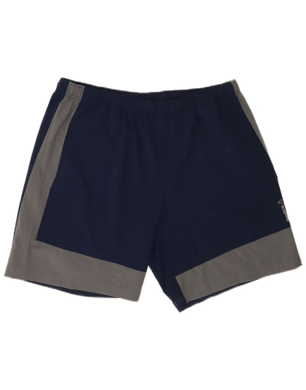 Reebok Mens Sport Shorts XL Navy Blue Colourblock Polyester