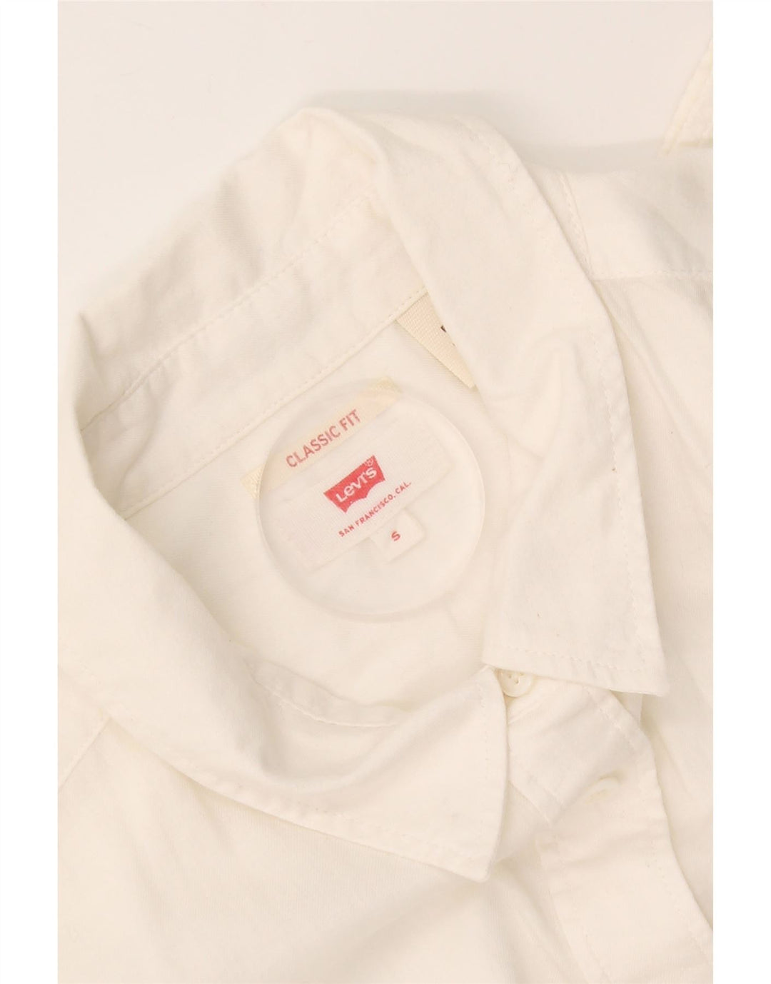 Levi's Womens Classic Fit Shirt UK 10 Small White