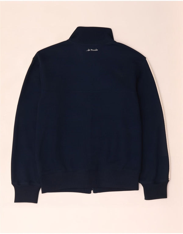 Adidas Mens Tracksuit Top Jacket UK 38/40 Medium Navy Blue Polyester