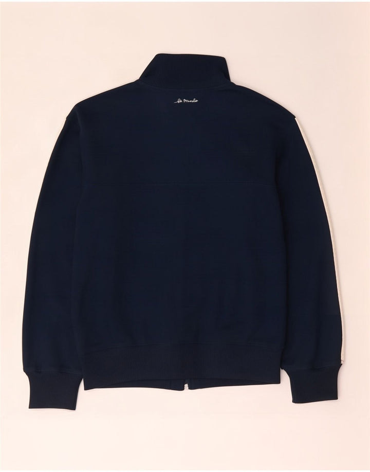 Adidas Mens Tracksuit Top Jacket UK 38/40 Medium Navy Blue Polyester