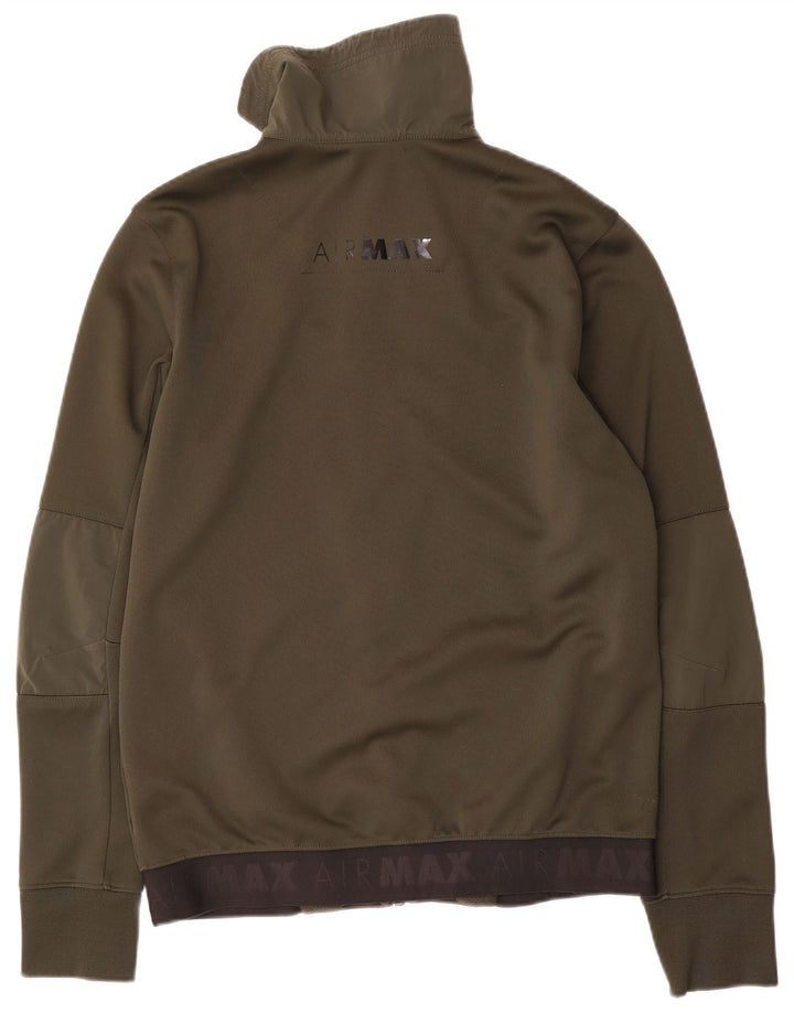 Nike Mens Graphic Tracksuit Top Jacket Medium Khaki Polyester