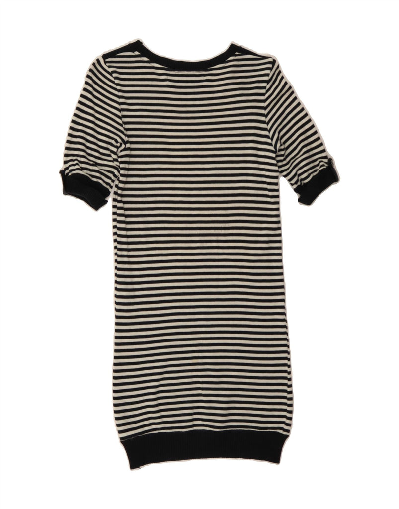 ZARA Womens Jumper Dress UK 8 Small Navy Blue Striped Nautical Vintage Zara and Second-Hand Zara from Messina Hembry 