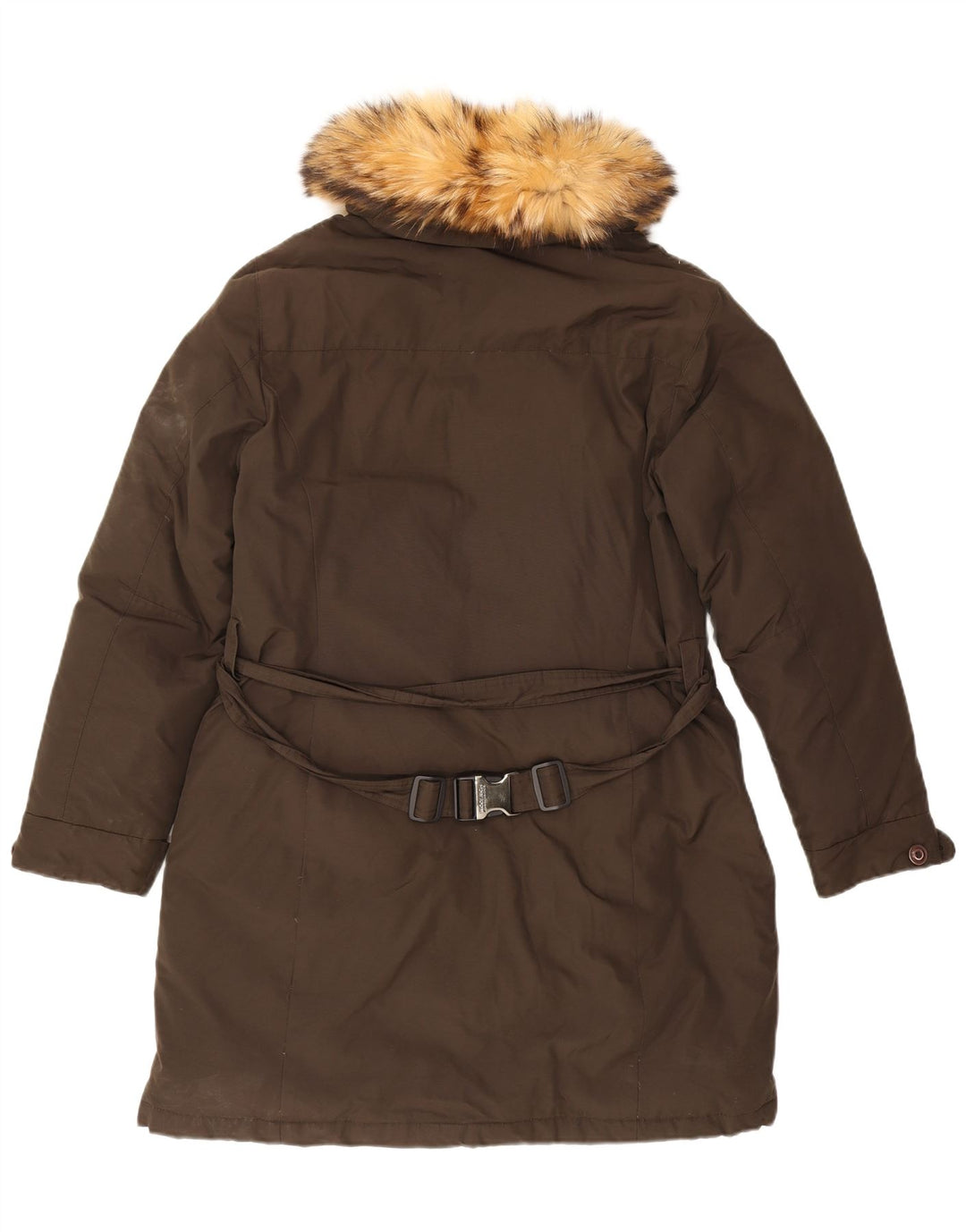 Woolrich Womens Padded Coat UK 20 2XL Khaki Cotton