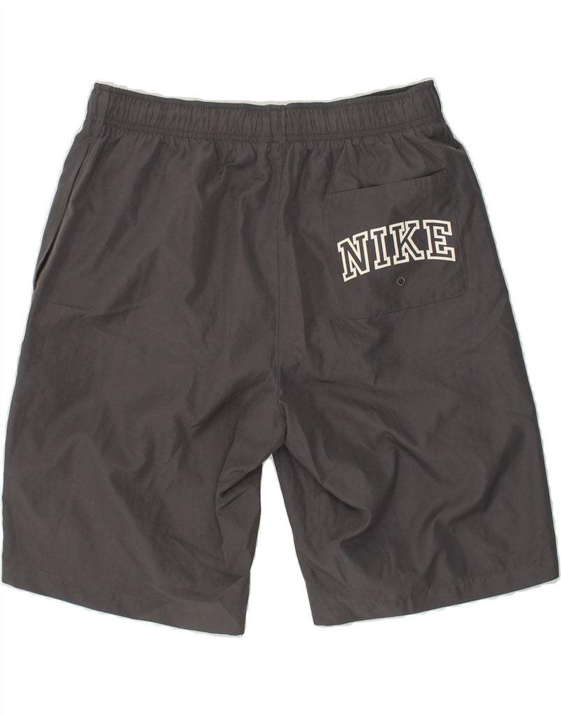 NIKE Mens Sport Shorts Large Grey Polyester | Vintage Nike | Thrift | Second-Hand Nike | Used Clothing | Messina Hembry 