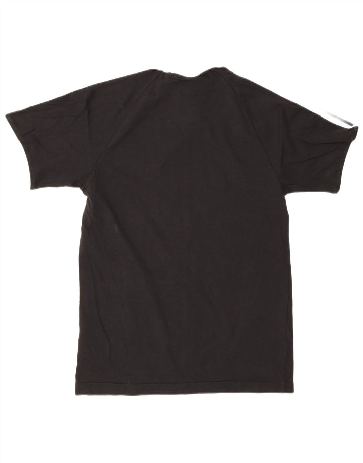 Adidas Mens T-Shirt Top Small Black Cotton