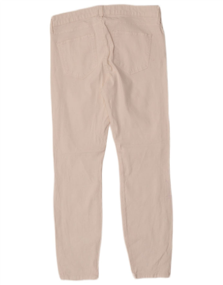 Zara Womens Slim Casual Trousers EU 40 Medium W30 L27 White