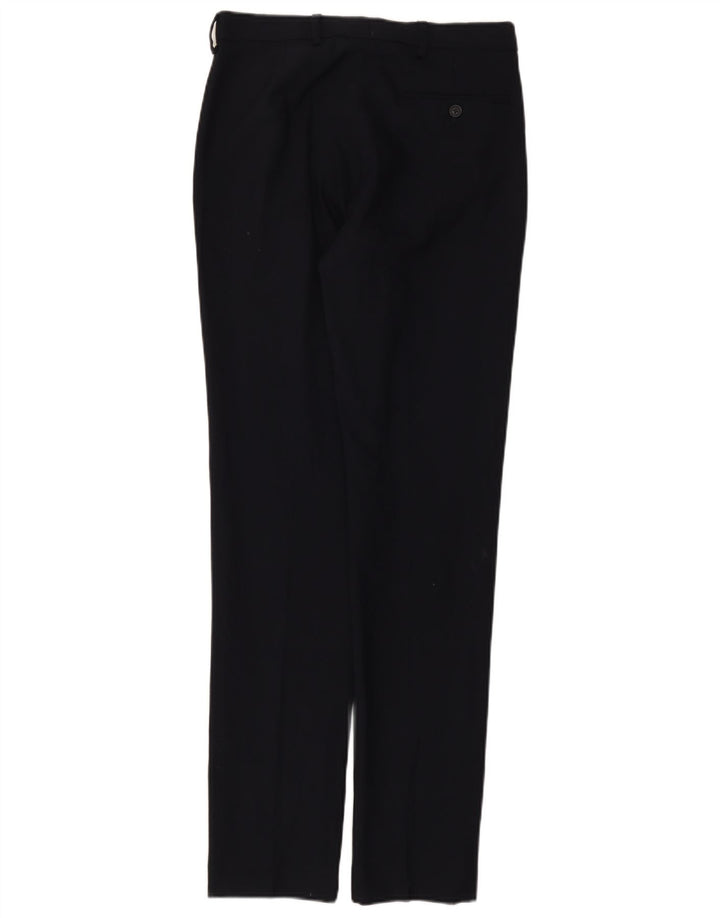 Marks & Spencer Mens Slim Suit Trousers W30 L33 Navy Blue Wool