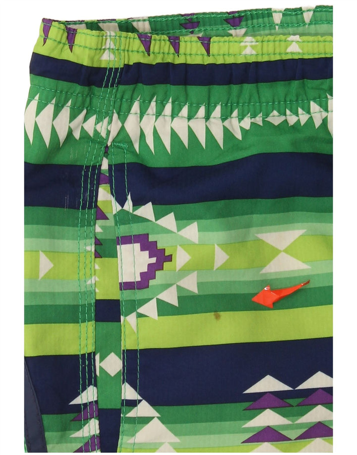 Sundek Mens Swimming Shorts XL  Green Geometric Polyester