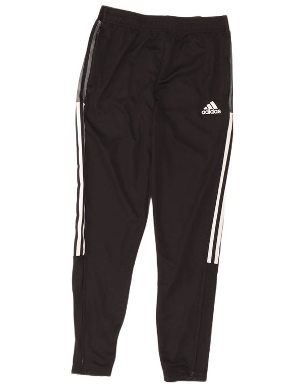 Adidas Boys Aeroready Tracksuit Trousers 15-16 Years Black Polyester