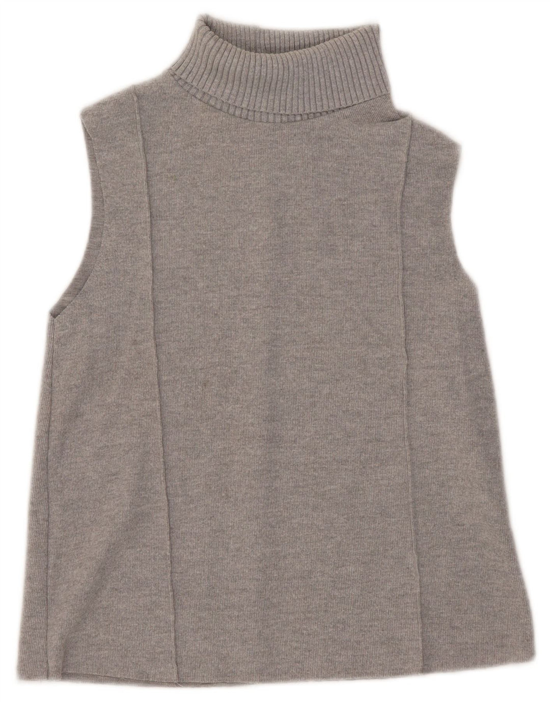 Zara Womens Vest Tank Top UK 10 Small Grey Polyester