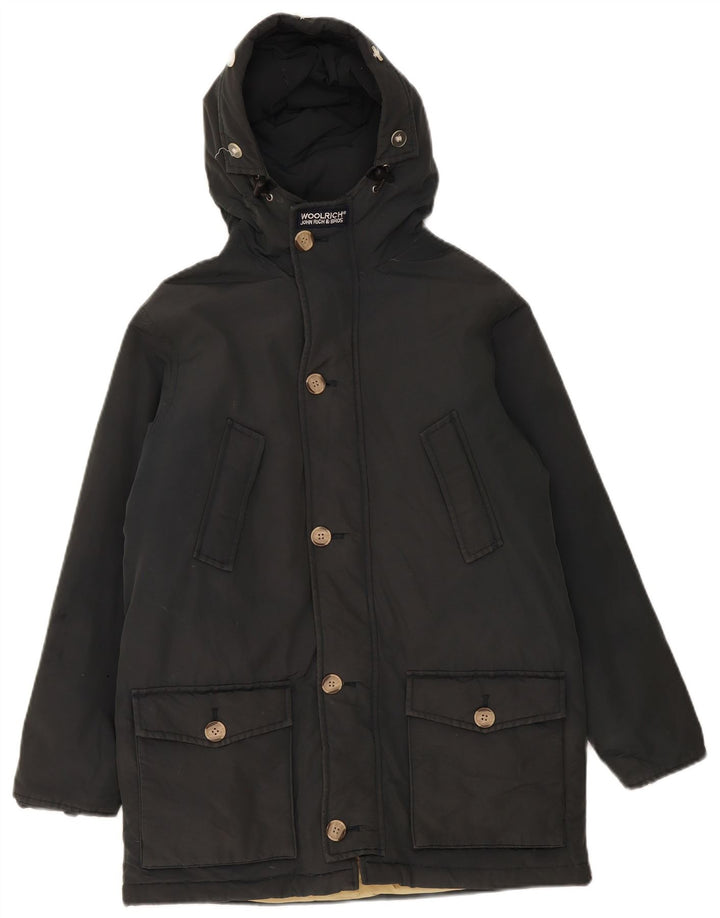 Woolrich Boys Hooded Padded Parka Jacket 11-12 Years Black