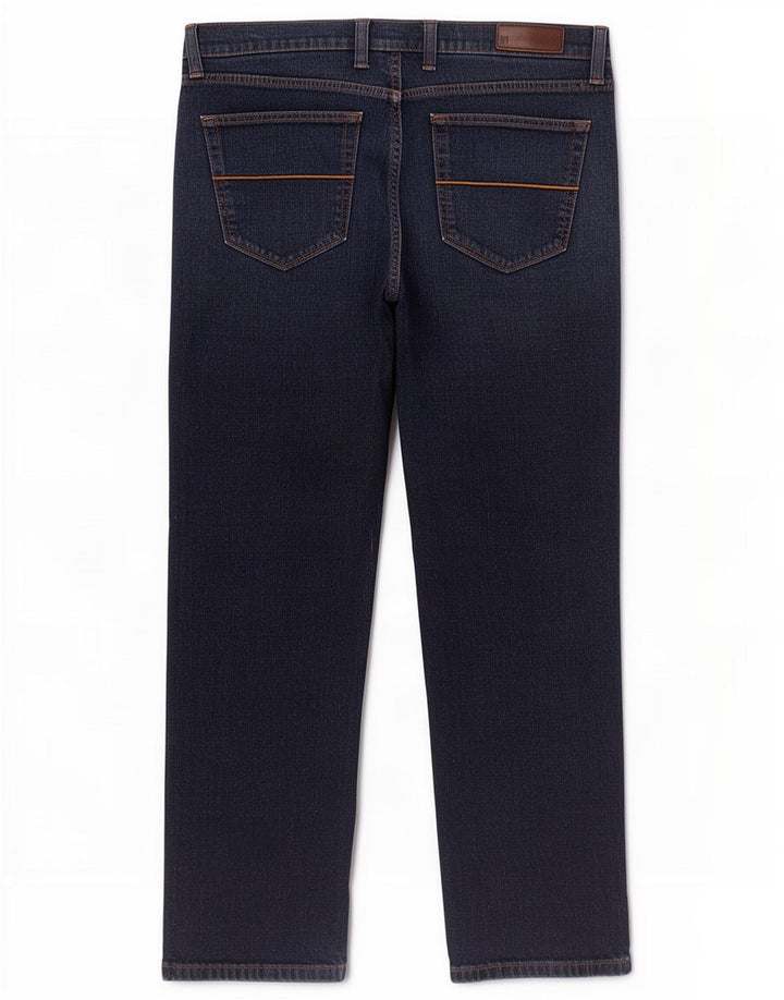 Marks & Spencer Mens Straight Jeans W36 L31 Navy Blue Cotton