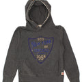 SCOTCH SHRUNK Boys Graphic Hoodie Jumper 7-8 Years Grey Cotton Vintage Scotch Shrunk and Second-Hand Scotch Shrunk from Messina Hembry 