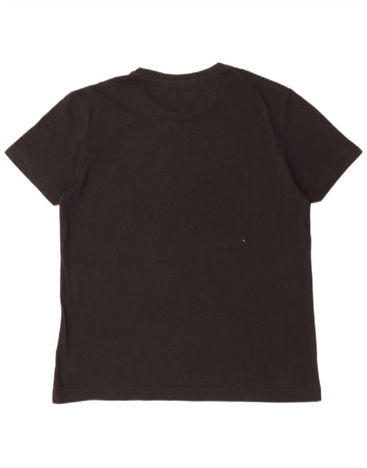 LOTTO Mens Graphic T-Shirt Top Small Black Cotton