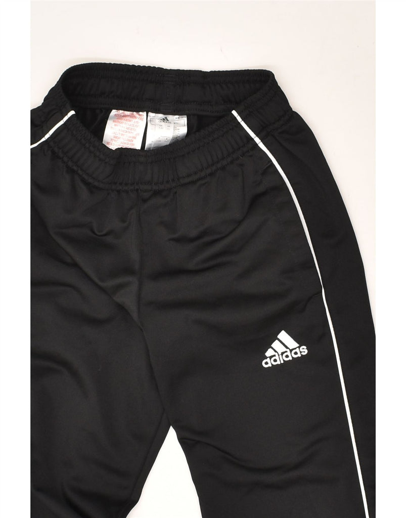 ADIDAS Boys Tracksuit Trousers Joggers 7-8 Years Black Polyester | Vintage Adidas | Thrift | Second-Hand Adidas | Used Clothing | Messina Hembry 