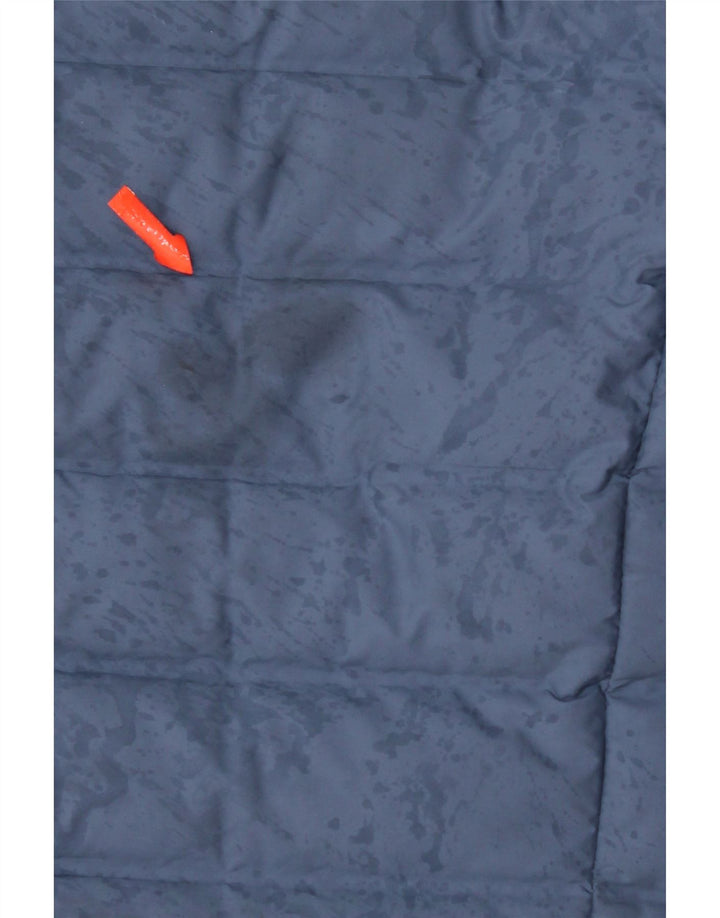 Adidas Womens Padded Jacket UK 16 Large Blue Polyester