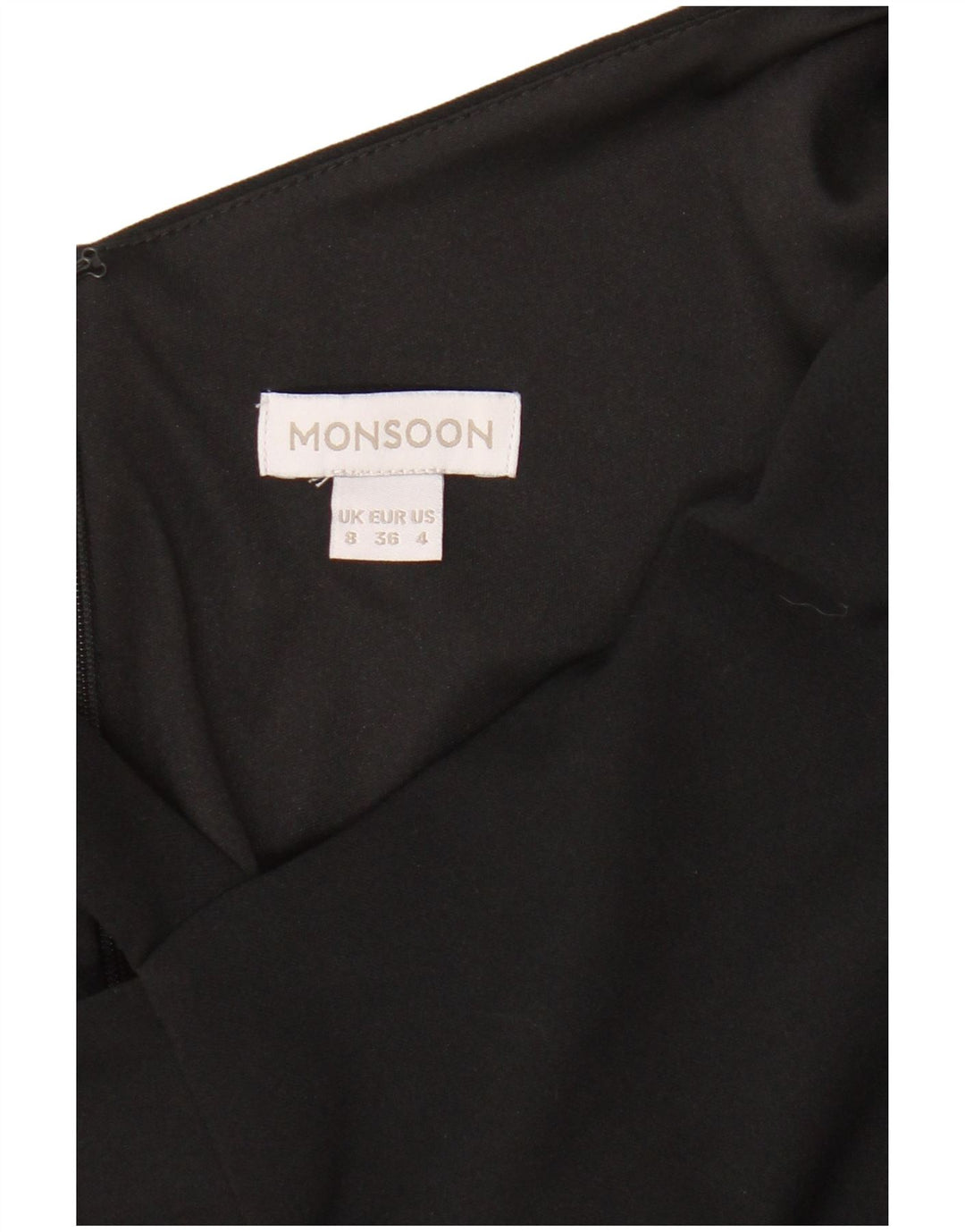 Monsoon Womens One Shoulder Jumpsuit UK 8 Small  Black Polyester