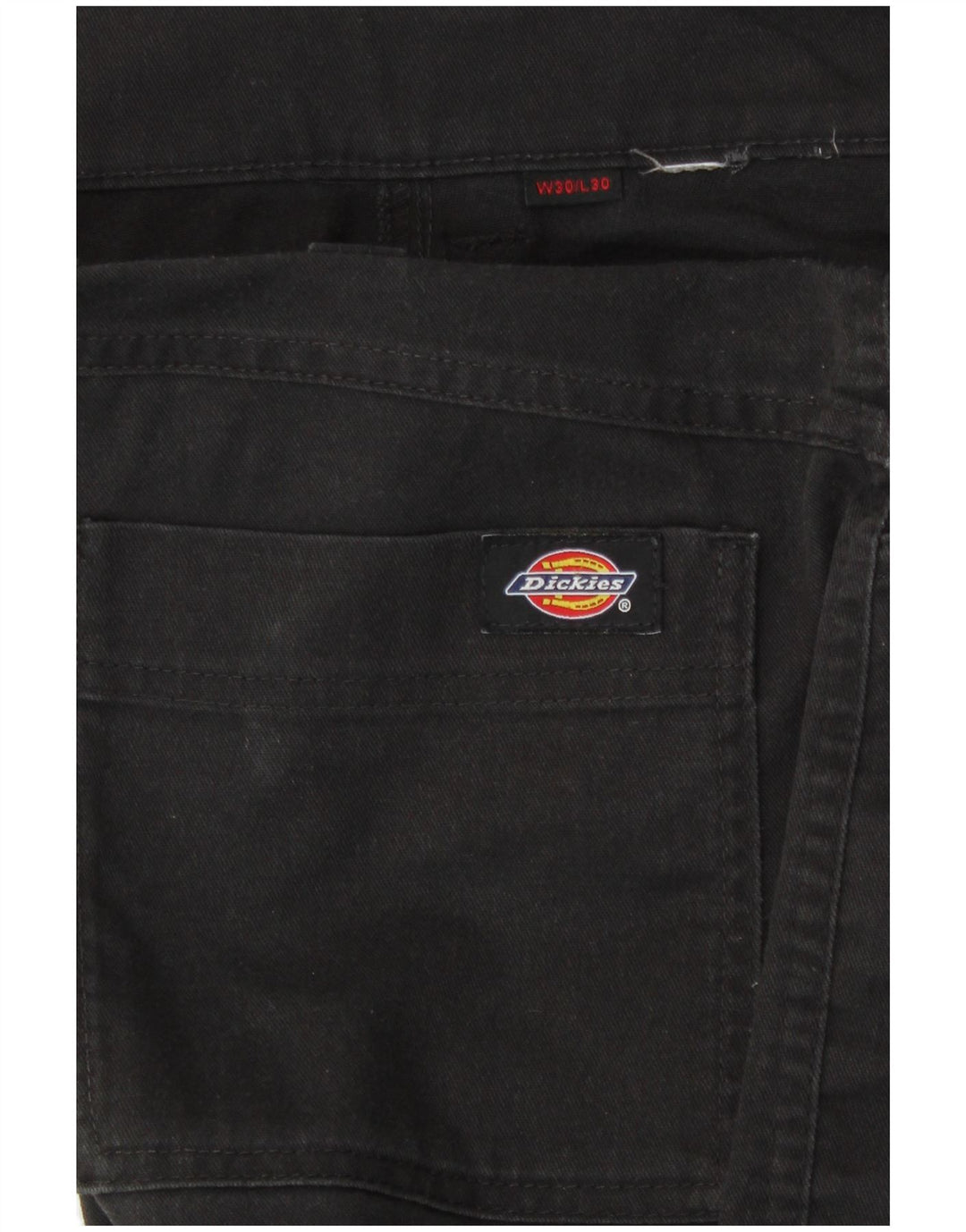 Dickies Mens Straight Cargo Trousers W30 L30 Black