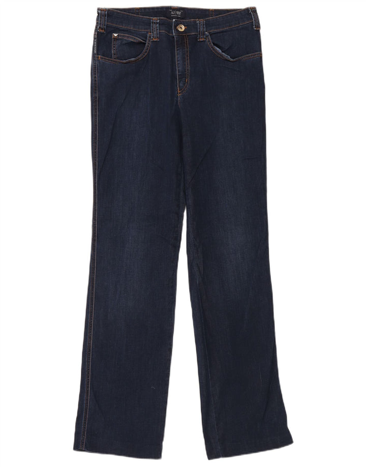Armani Womens Straight Jeans W31 L32 Navy Blue Cotton