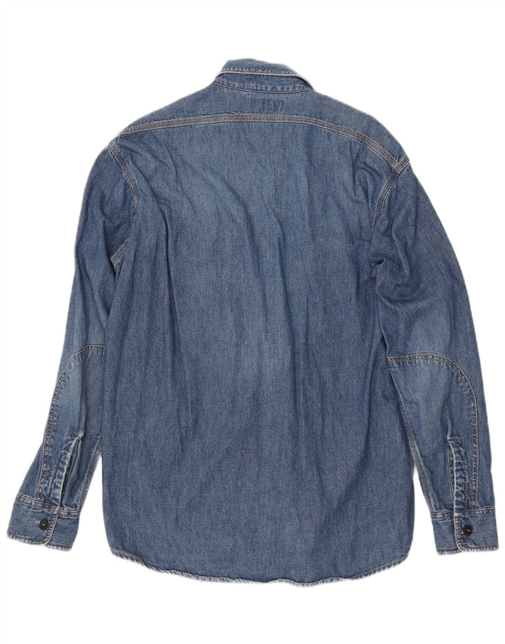 DIESEL Mens Denim Shirt Small Blue Cotton