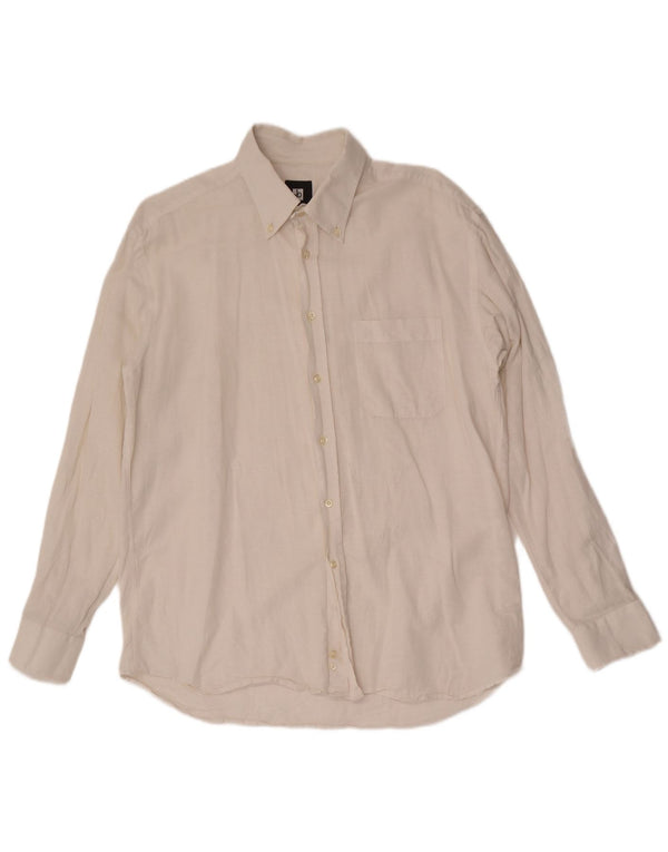 ROCCOBAROCCO Mens Shirt Size 44 17 1/2 XL White