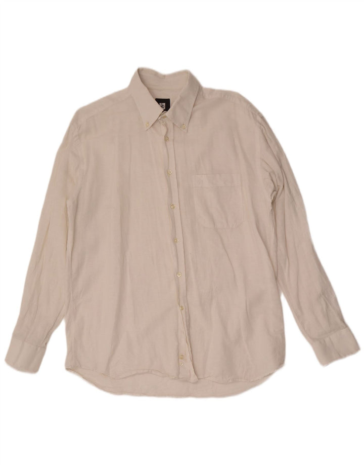 ROCCOBAROCCO Mens Shirt Size 44 17 1/2 XL White