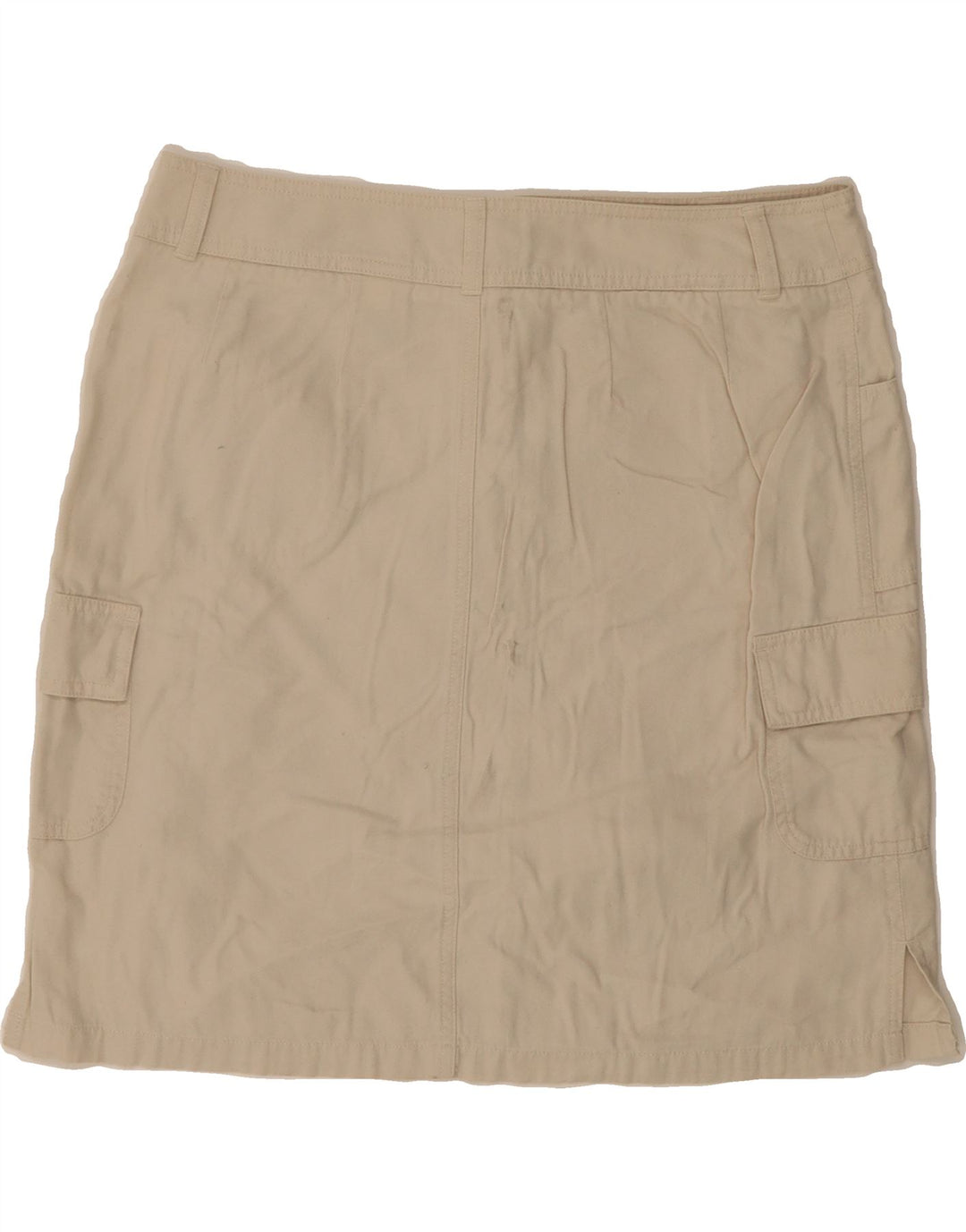 EDDIE BAUER Womens Cargo Skirt W34 Large Beige Cotton Vintage Eddie Bauer and Second-Hand Eddie Bauer from Messina Hembry 