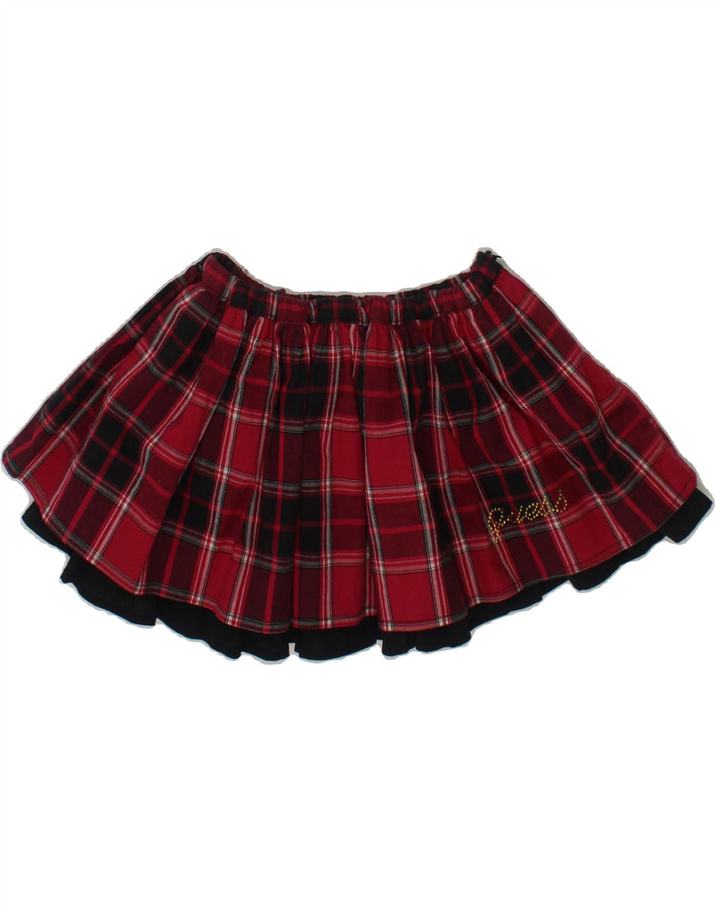 GUESS Baby Girls Pleated Skirt 18-24 Months W20  Red Check Cotton Vintage Guess and Second-Hand Guess from Messina Hembry 
