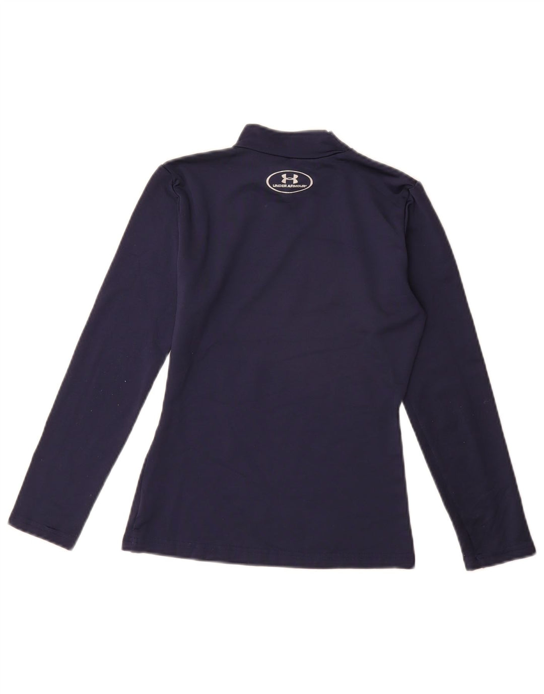 UNDER ARMOUR Boys Cold Gear Top Long Sleeve 9-10 Years Medium  Navy Blue