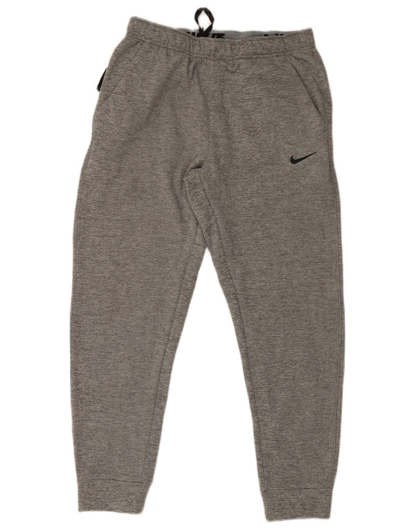 Nike Mens Therma-Fit Tracksuit Trousers Joggers Medium Grey Flecked