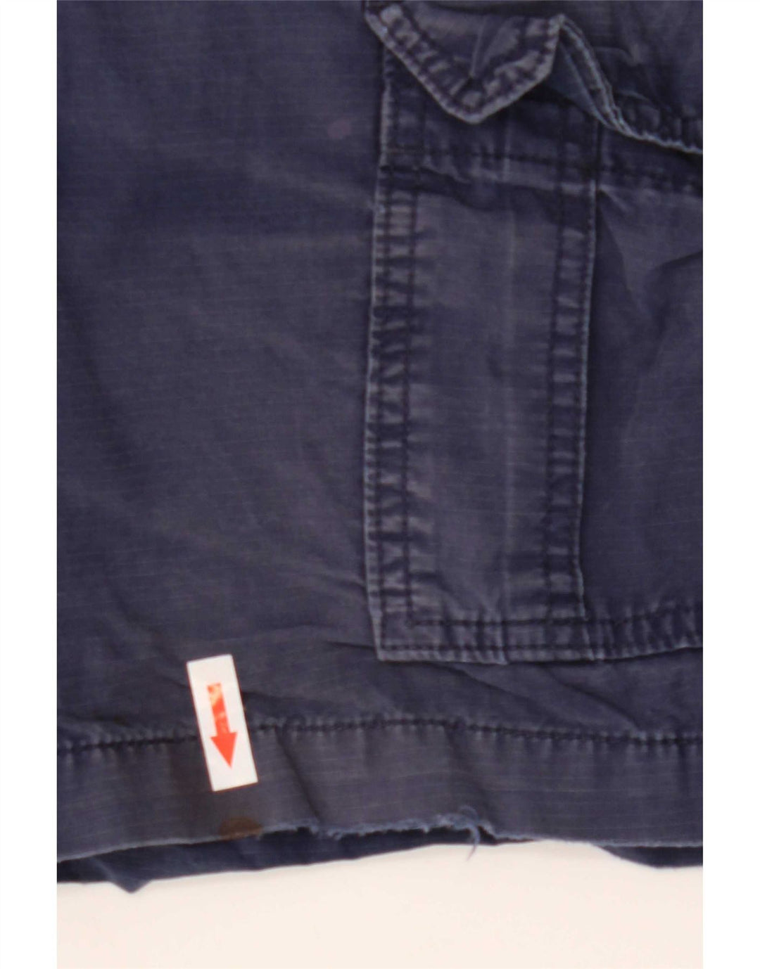 Gap Mens Cargo Shorts W28 Medium Navy Blue Striped Cotton