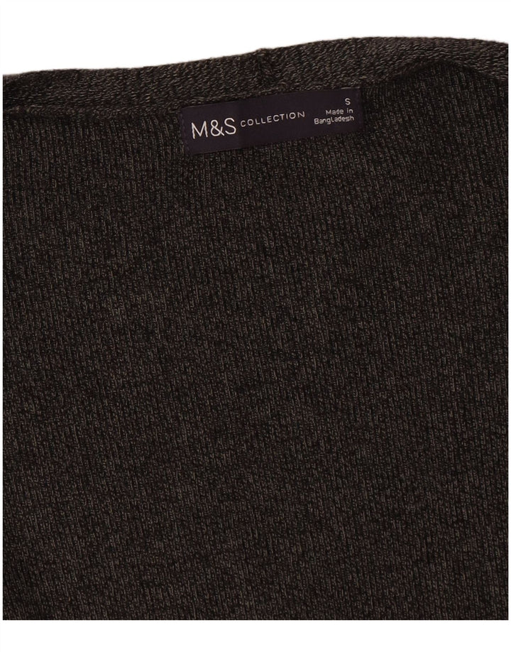 Marks & Spencer Womens Oversized Open Cardigan Sweater UK 10 Small Grey
