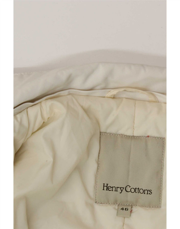 Henry Cottons Womens Utility Jacket IT 46 Large White Polyester