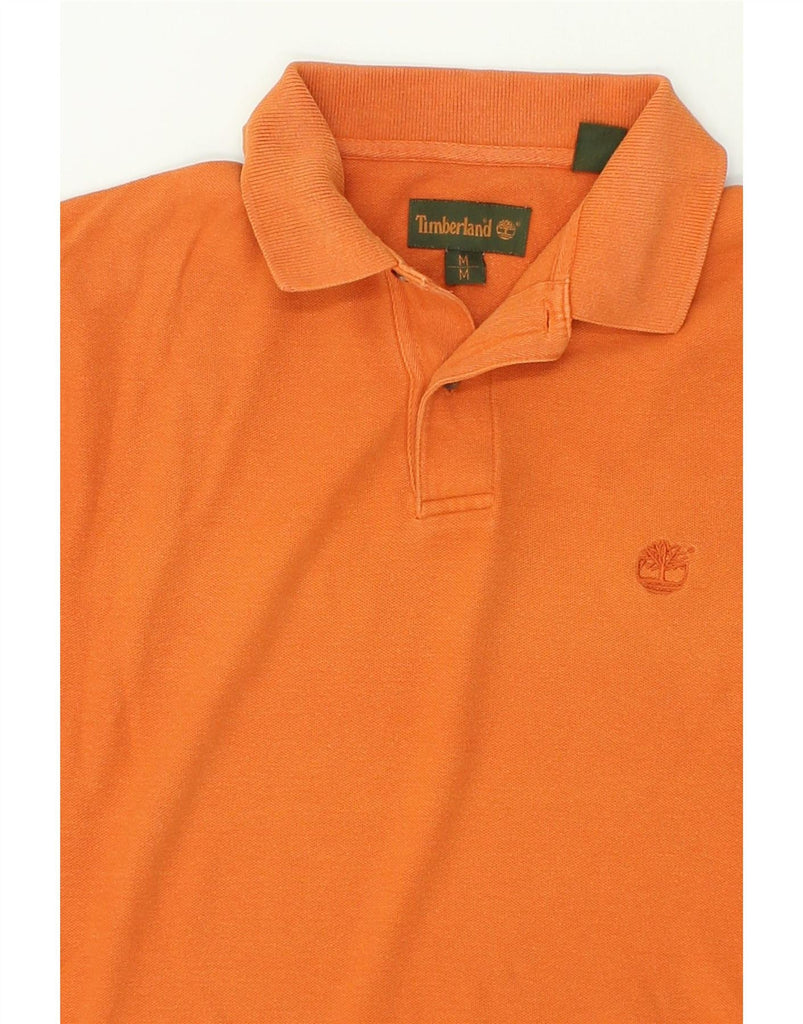 TIMBERLAND Mens Polo Shirt Medium Orange Cotton Vintage Timberland and Second-Hand Timberland from Messina Hembry 