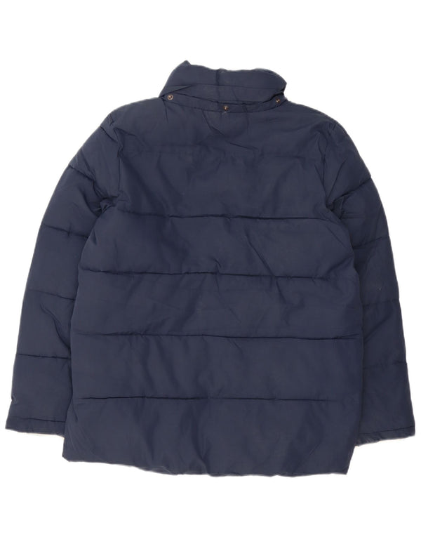 BODEN Girls Sherpa Padded Jacket 15-16 Years Navy Blue Polyester