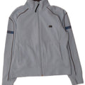 ASICS Womens Tracksuit Top Jacket UK 10 Small Blue Acrylic