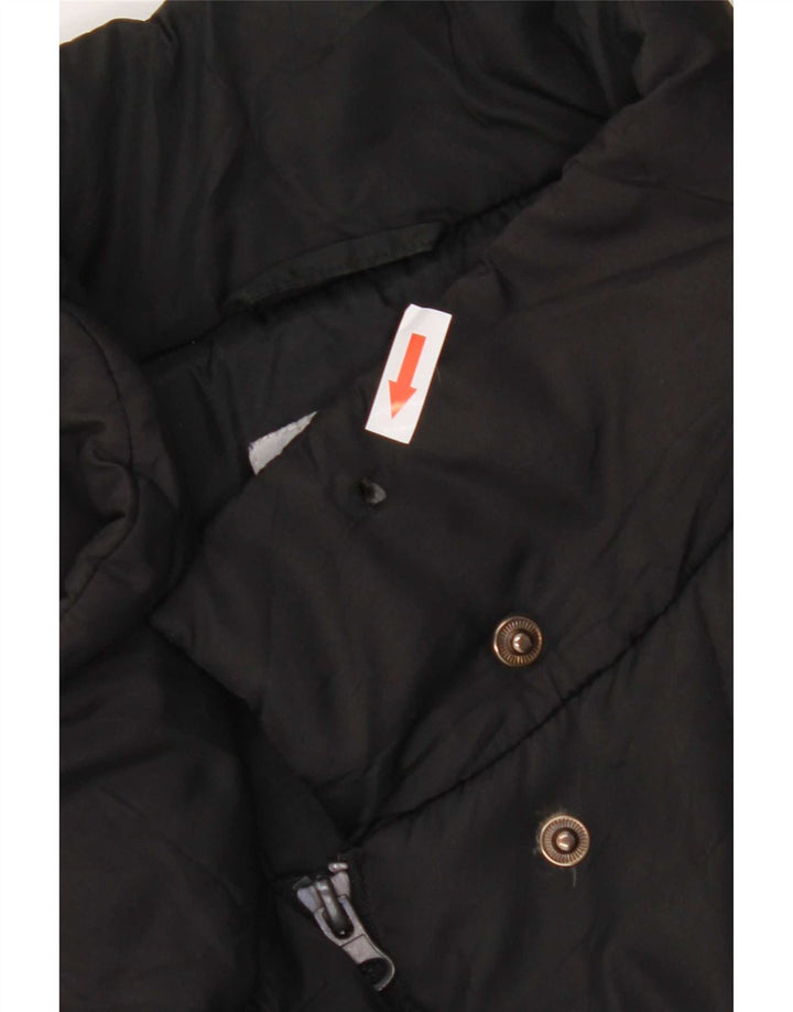 Byblos Womens Oversized Padded Jacket IT 32 2XS Black Polyester