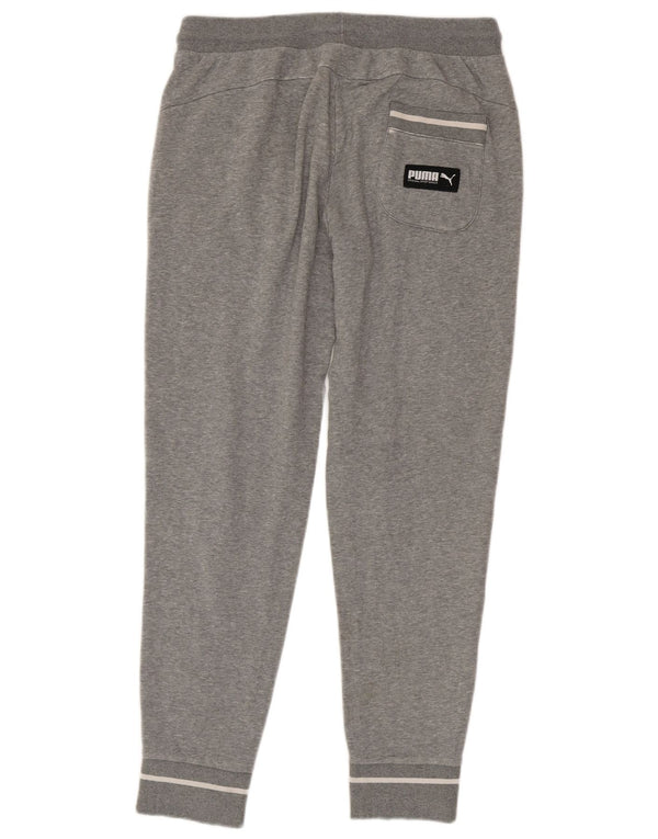 PUMA Mens Graphic Tracksuit Trousers Joggers Medium  Grey Flecked