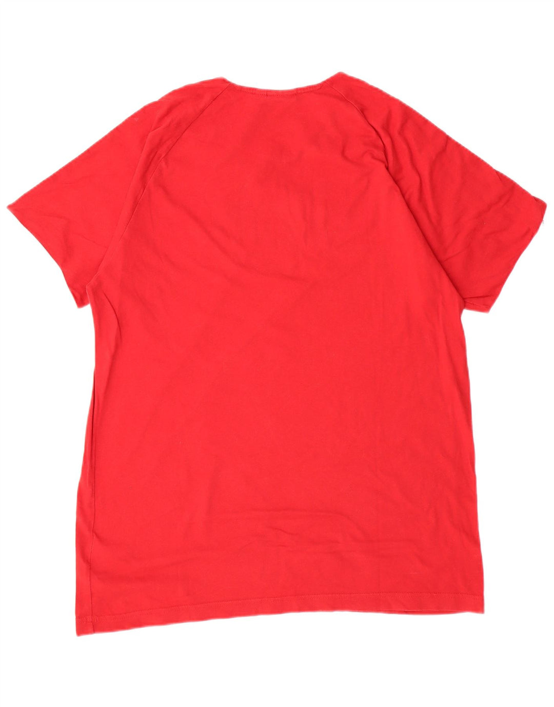 Adidas Mens T-Shirt Large Red Cotton