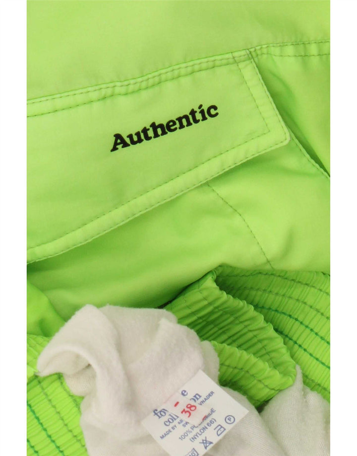 Authentic Mens Anorak Tracksuit Top Jacket UK 38 Medium Green Polyamide