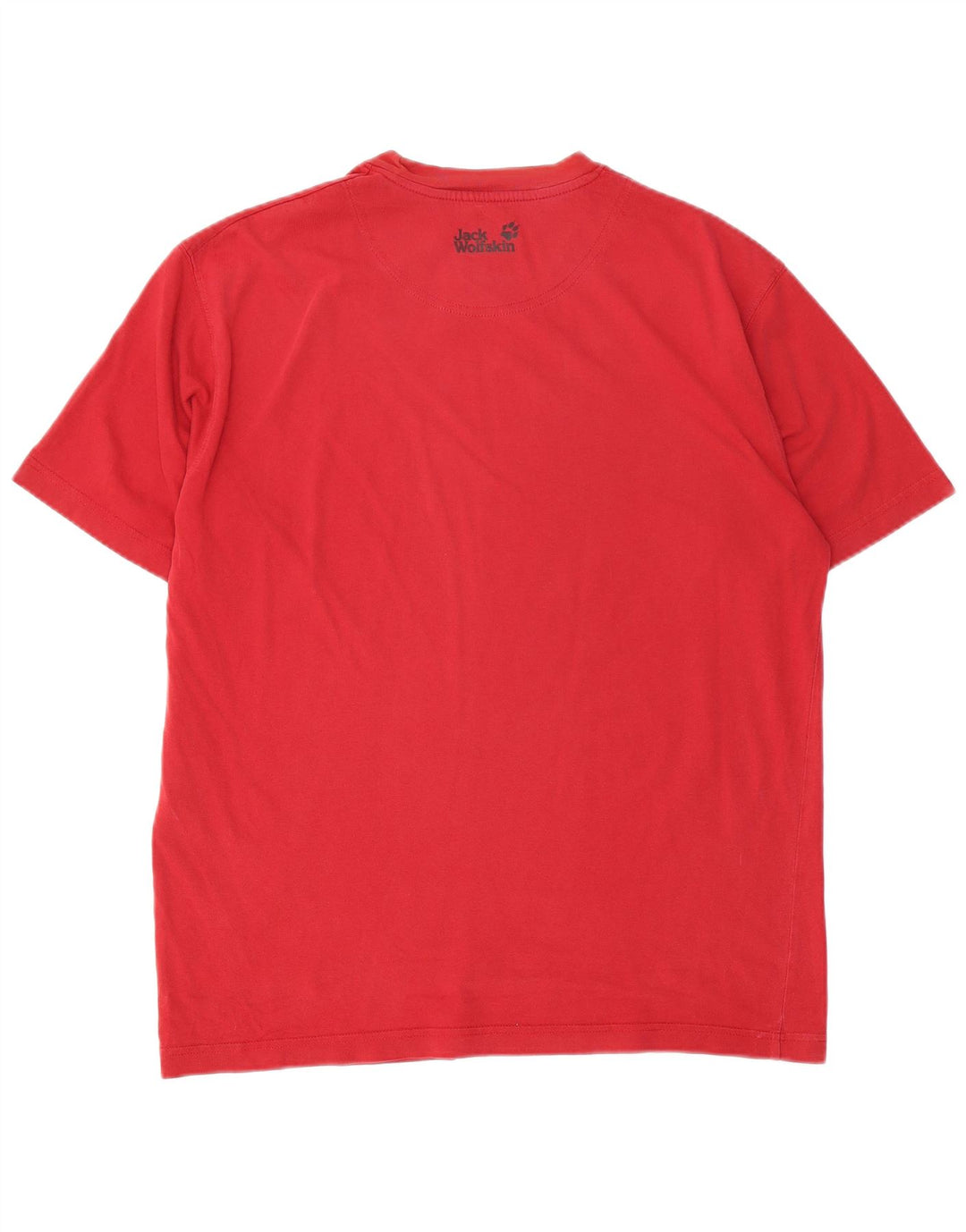 Jack Wolfskin Mens Graphic T-Shirt Top Large Red Cotton