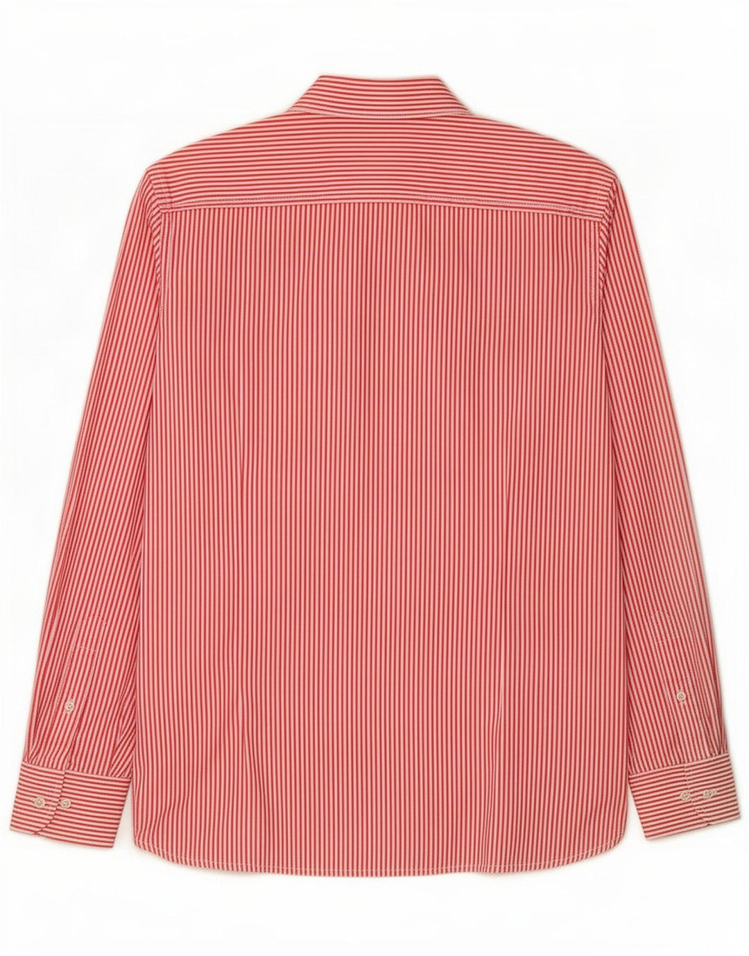 Hackett Mens Shirt Medium Red Striped Cotton