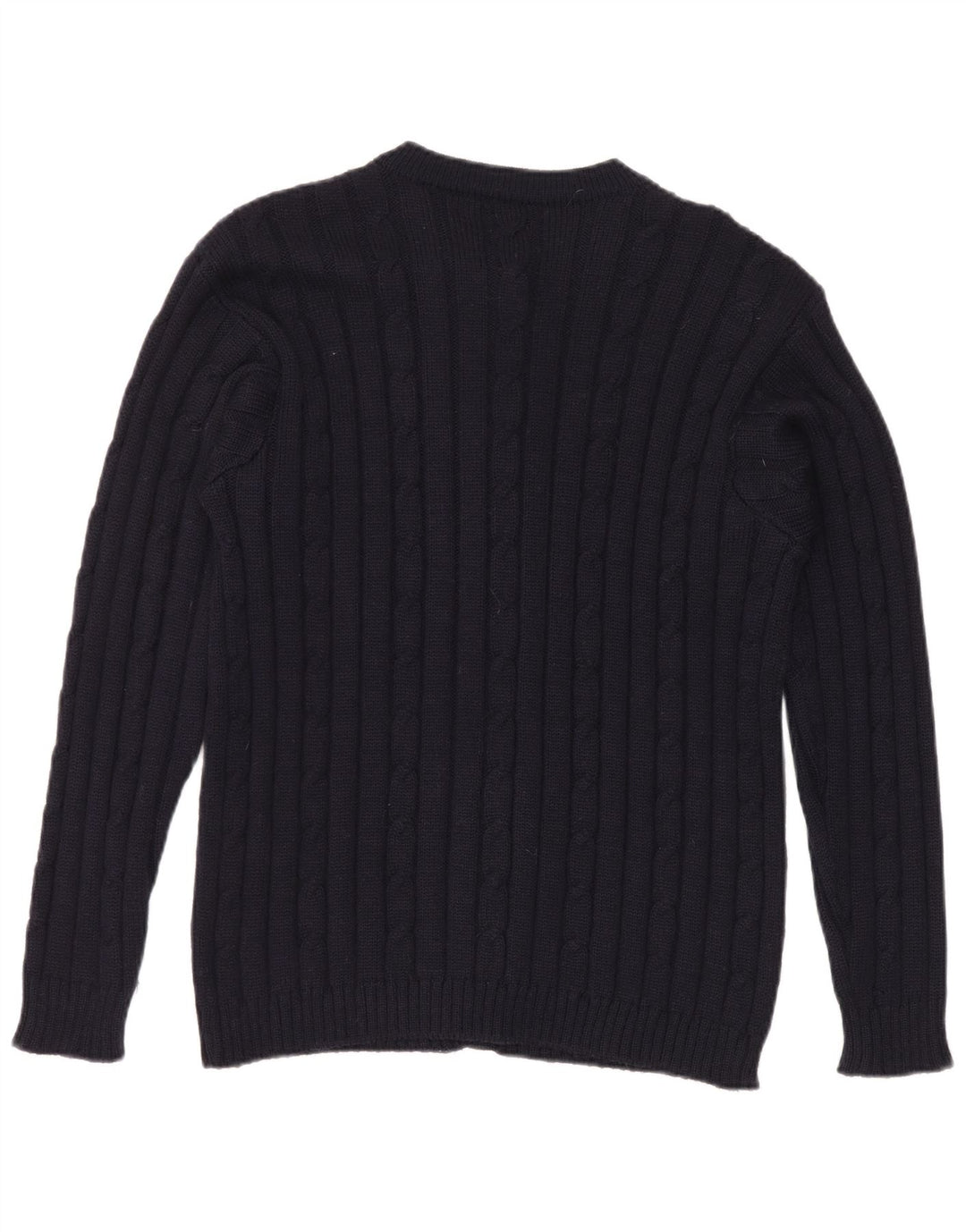 Vintage Womens Cardigan Sweater UK 12 Medium Navy Blue