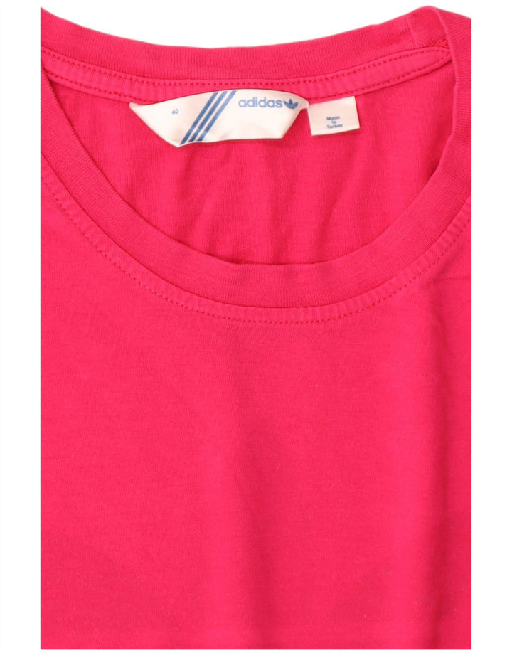 ADIDAS Womens Graphic T-Shirt Top EU 40 Medium Pink